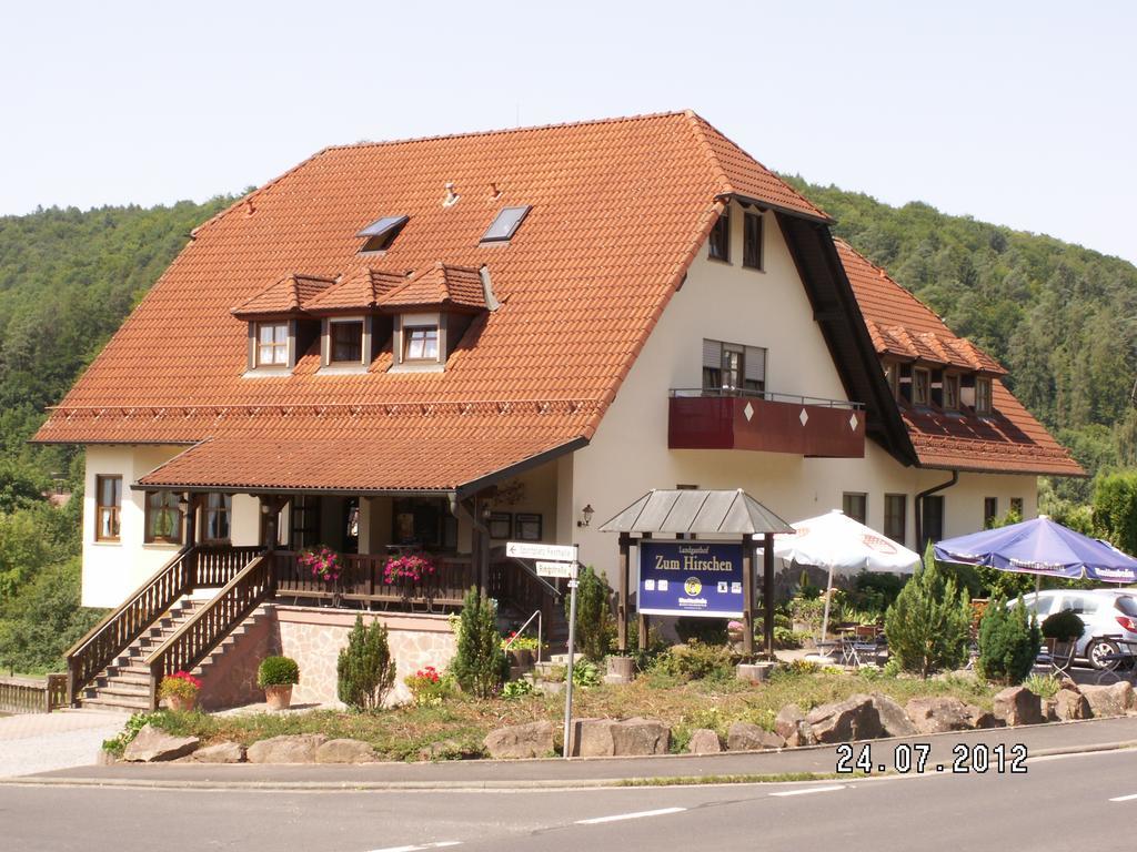 Landgasthof Zum Hirschen Hotel Hafenlohr Exterior foto