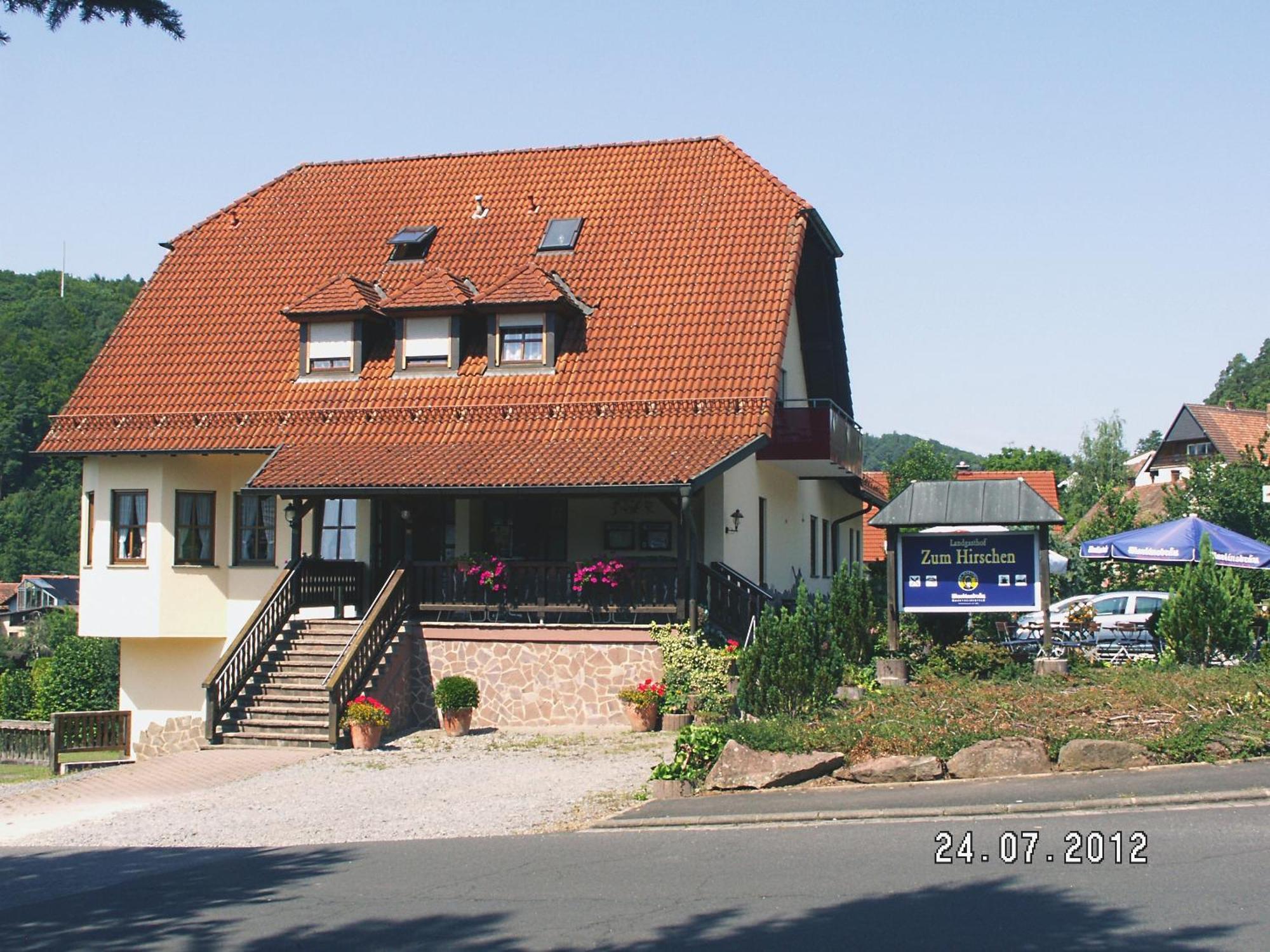 Landgasthof Zum Hirschen Hotel Hafenlohr Exterior foto