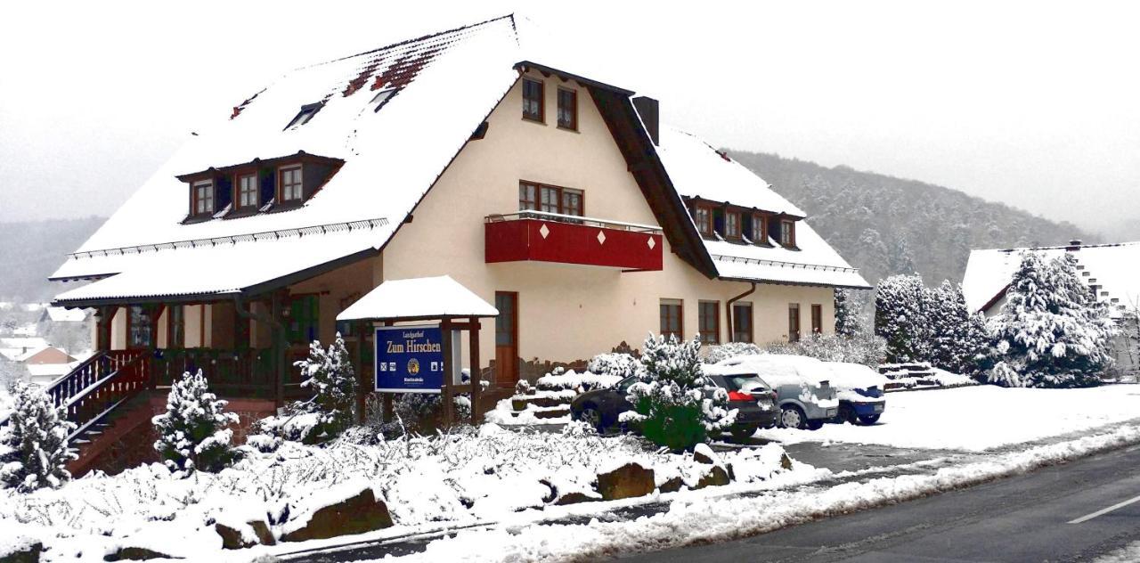 Landgasthof Zum Hirschen Hotel Hafenlohr Exterior foto